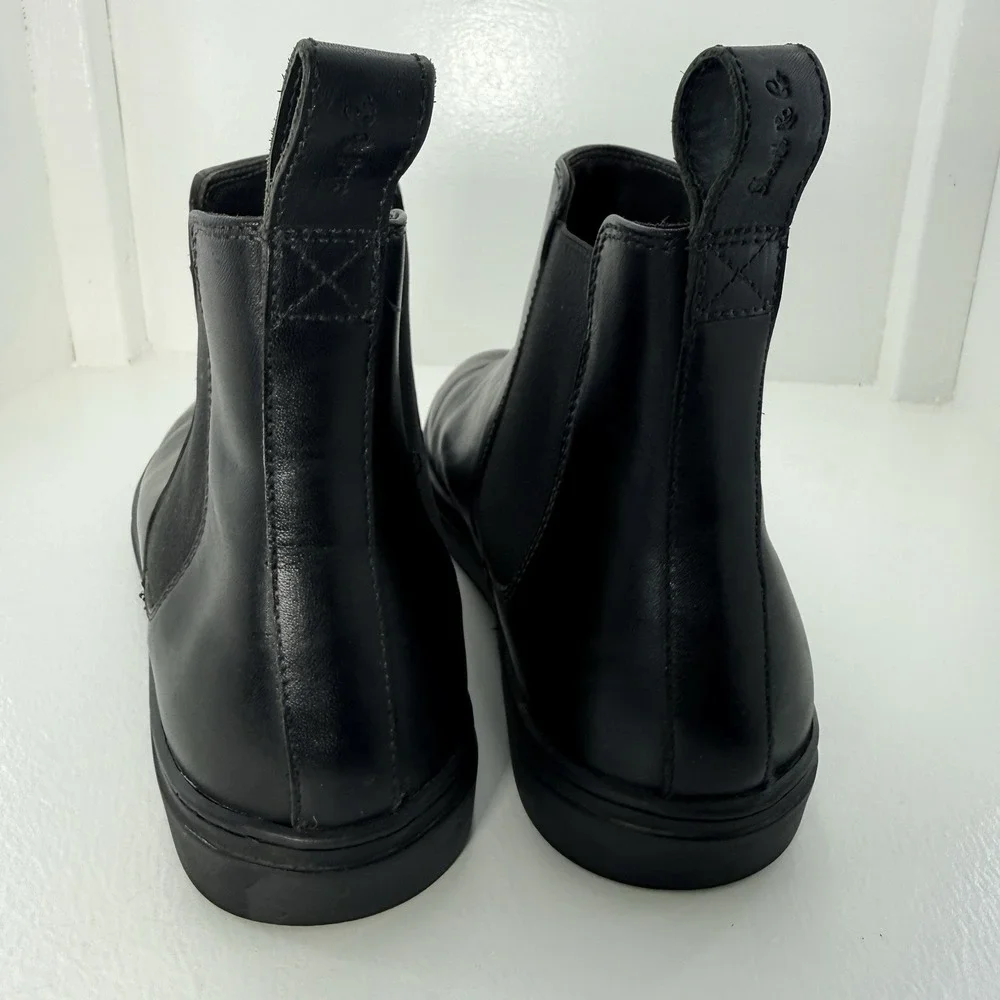 HELM x Death & Co Morris Black Chelsea Boots Mens 13 Leather Sneaker Sole Rare